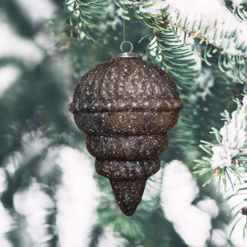 Weihnachtskugel glas zapfen - glas,,