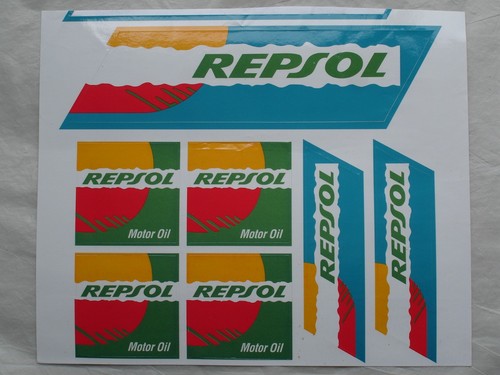 Repsol motoröl aufkleberbogen - repsol,