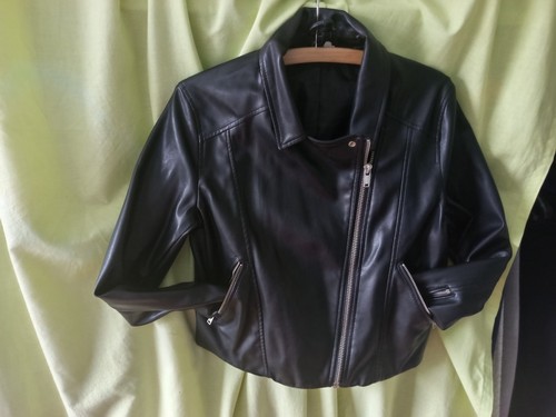 Leder jacke schwarz - , 40