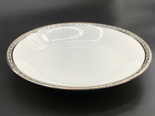 PORZELLAN TELLER SILBERRAND DURCHMESSER 23cm