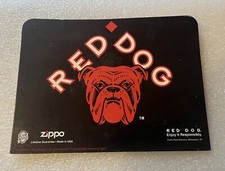 Zippo red dog header card - dog,