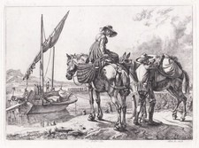 Genfersee Lac Leman Schweiz Johann Adam Klein Radierung etching Jahn 288