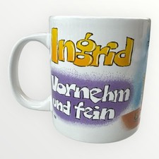 Tasse - Sammeltasse - Depesche Namenstasse - Ingrid vornehm und fein - gebraucht