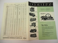 Deutz Motoren Schlepper Grubenlok Raupe Rangierlok 1864 - 1954 Prospekt 1955