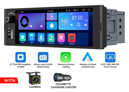 X3u universal 1din - x3u, 6,28"