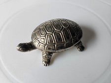 Schildkröte  Figur  Vintage  Dose versilbert