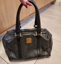 HCL leder Tasche Blau / Schwarz