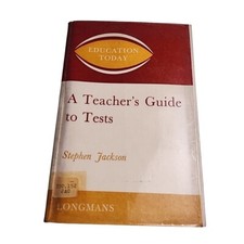Teachers Guide to Tests Stephen Jackson 1968 Paperback Book EX-LIBRARY