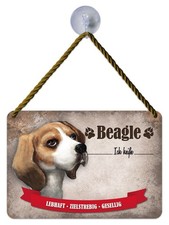 Tier-Kulthänger Blechschild -