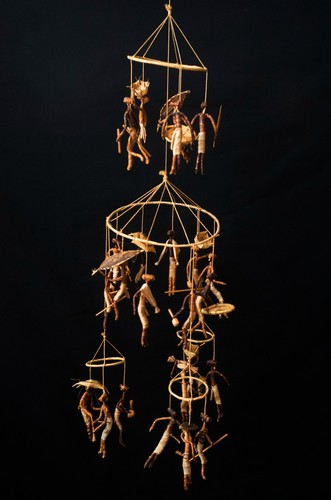 African tribal art raffia - tribal,