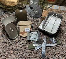 Orig. NL Armee Essgeschirr Feldessgeschirr Set Edelstahl INOX 12-teilig #3109