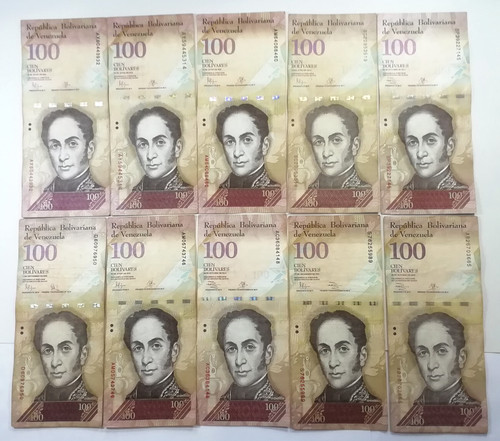 Banknote venezuela x 100 - banknote, 10