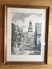 Bleistift-Zeichnung Signiert