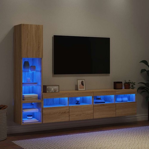 Wohnwand mit led - wohnwand,