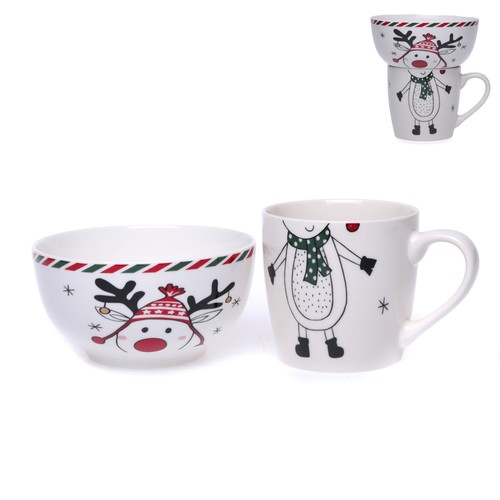 Tasse schale weihnachtselch - tasse,