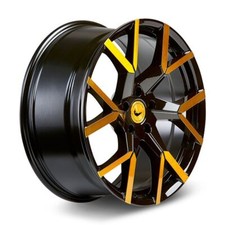 1x BARRACUDA TZUNAMEE EVO black gloss flashgold 8.0Jx18 5x114.3 ET40