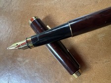 Parker Füllhalter 14k 585 Gold - Feder Farbe Bordeaux Made in France (4)