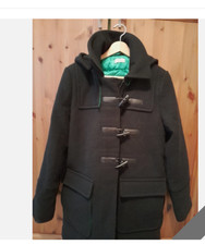 Duffle mantel jacke mit wolle - mantel,