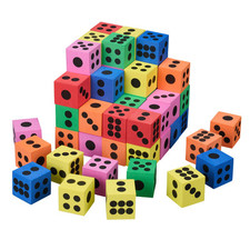 Flüsterwürfel Spielwürfel Kinderwürfel Zahlenwürfel Würfel Softwürfel 60er Set