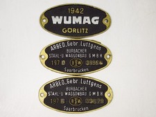 Original Waggonschild -  3 Stück