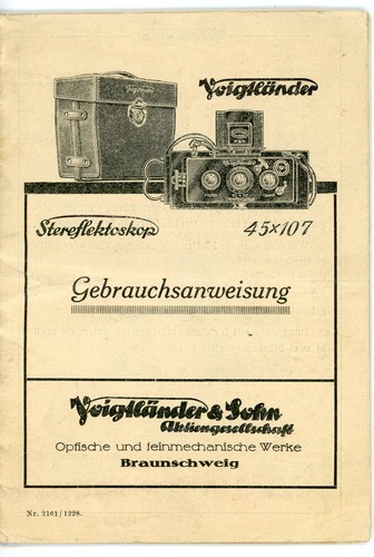 Uralt anleitung voigtländer - anleitung,
