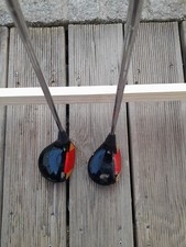 2 antike Ping Hölzer, Ping