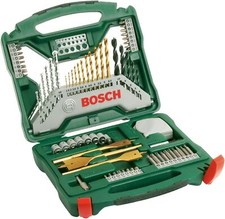 Bosch 70tlg. X-Line Titanium Bohrer und Schrauber Set Holz Stein und Metall