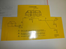 Original Aufkleber VW Bus T3 Funk - Erdungsschema