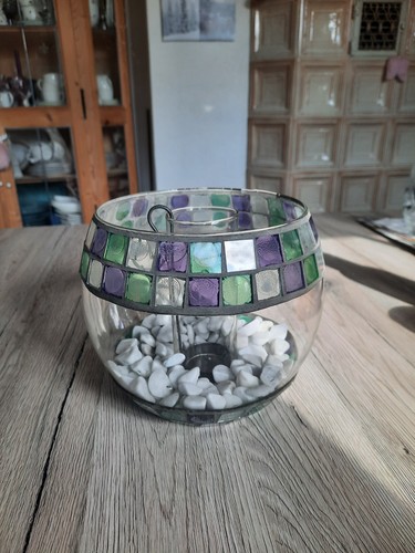 Glas windlicht mosaik - ..glas-windlicht,