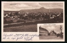 Betzingen, Gasthof zur Rose H. Bader, Totalansicht, Ansichtskarte 1937 