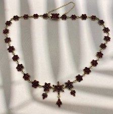 Antik Granatschmuck Collier
