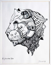 Mykenischer Löwe Tusche 1980