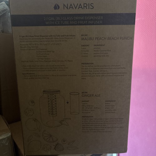 Navaris getränkespender - navaris, 8l