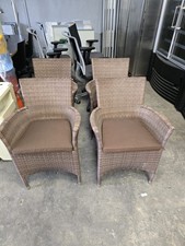 4 RATTAN DESIGN GELECHT KORB