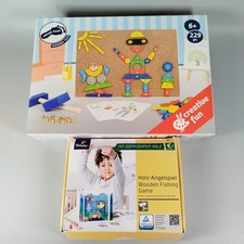  Holz-Angelspiel & Hammer-Zirkelspiel