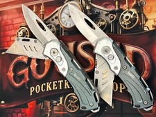 [1004] 2x KWB Arbeitsmesser Teppischmesser Folder Pocketclip