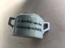 rar! antik! kleine "Zuckerdose aus den Kriegsjahren 1916/18" 3,5x3x3,5cm;