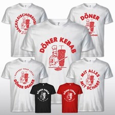 DÖNER KEBAB Fun T-Shirt Kult Geschenk für Drehspiess Pizza Fans Spruch Lustig 