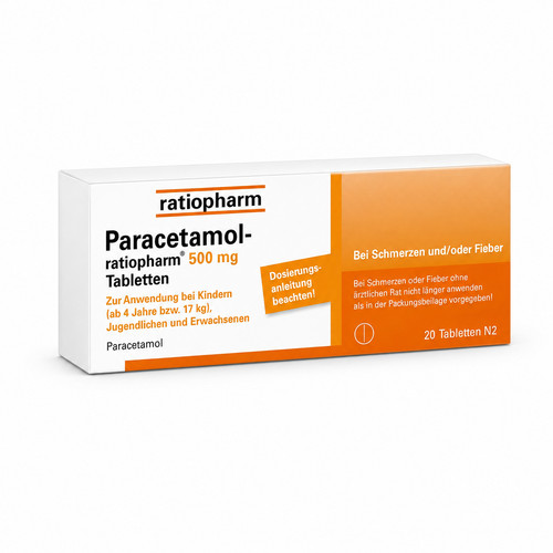 Paracetamol 500 tabletten - 500, mg