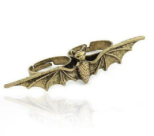 Fledermaus zweifingerring - fledermaus,