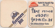 Hannen Alt - alter Bierdeckel