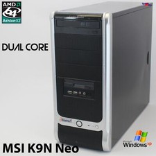 MSI K9N Neo V2 MS-7369 COMPUTER PC ATHLON 64 X2 4000+ WINDOWS XP RADEON HD 5450