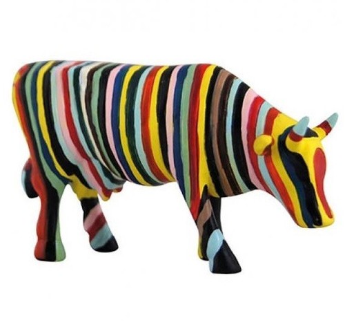 Striped cowparade kuh - striped, small