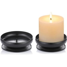 Kerzenhalter Eisen Schwarz 2