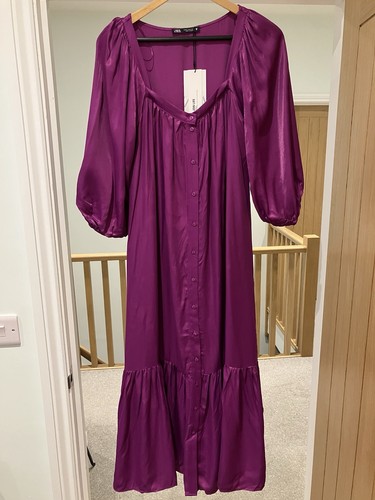 Zara long satin tunika - tunika, kleid