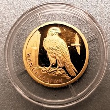 Goldmünze 999,9 Au, 3,89g, 2019, ST, 17,5mm Ø, Wanderfalke