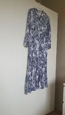 Kleid maxi V Milano weiß blau Gr.40