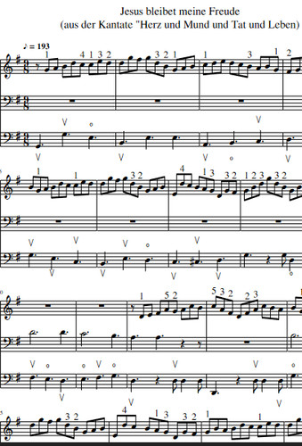 Bach jesus bleibet meine - bleibet,