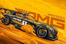 Blechschild MERCEDES AMG 30 x