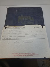 Röhrenbuch Mazda Radio Valves mit Quittung von 1942 Ediswan Radio Extrem Selten